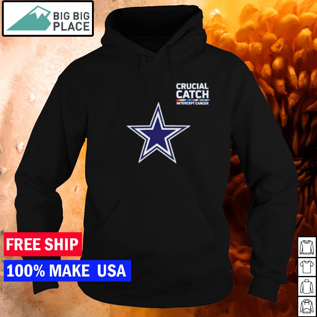 Dallas Cowboys Intercept Cancer 2022 NFL Crucial Catch Performance T-Shirt,  hoodie, sweater, long sleeve and tank top