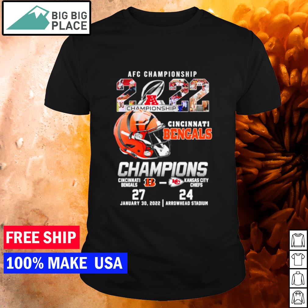 AFC 2021 2022 Cincinnati Bengals NFL Conference Championship T-Shirt -  REVER LAVIE