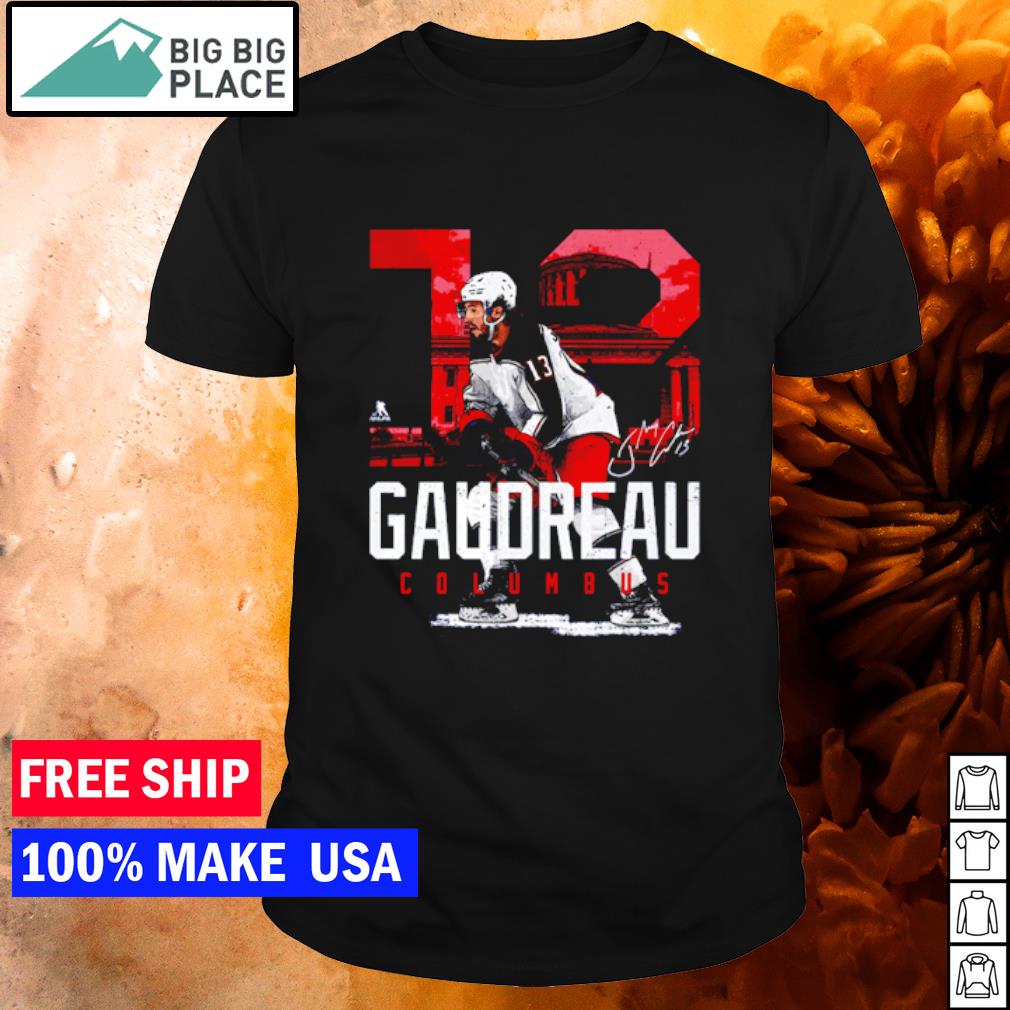 Nice johnny Gaudreau Columbus Landmark Hockey shirt