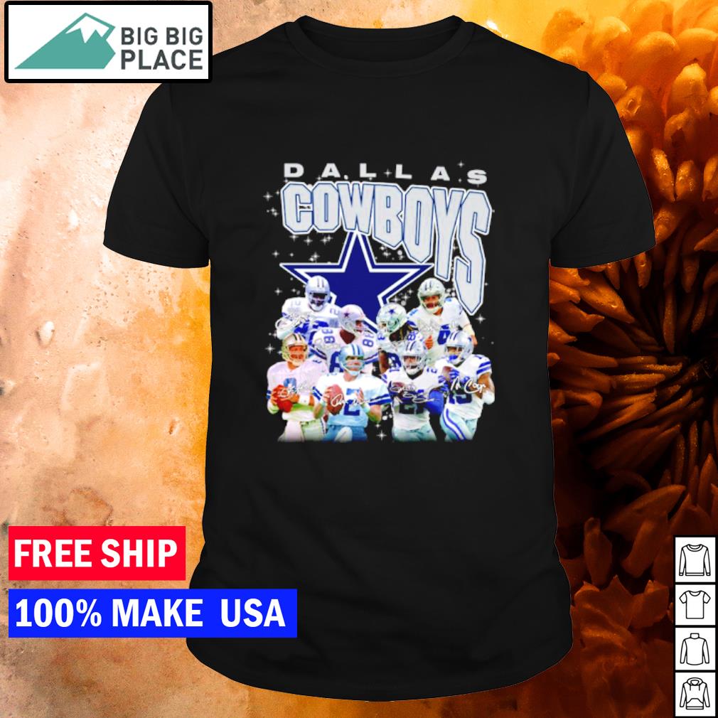 Nice men's Dallas Cowboys 2022 signatures shirt