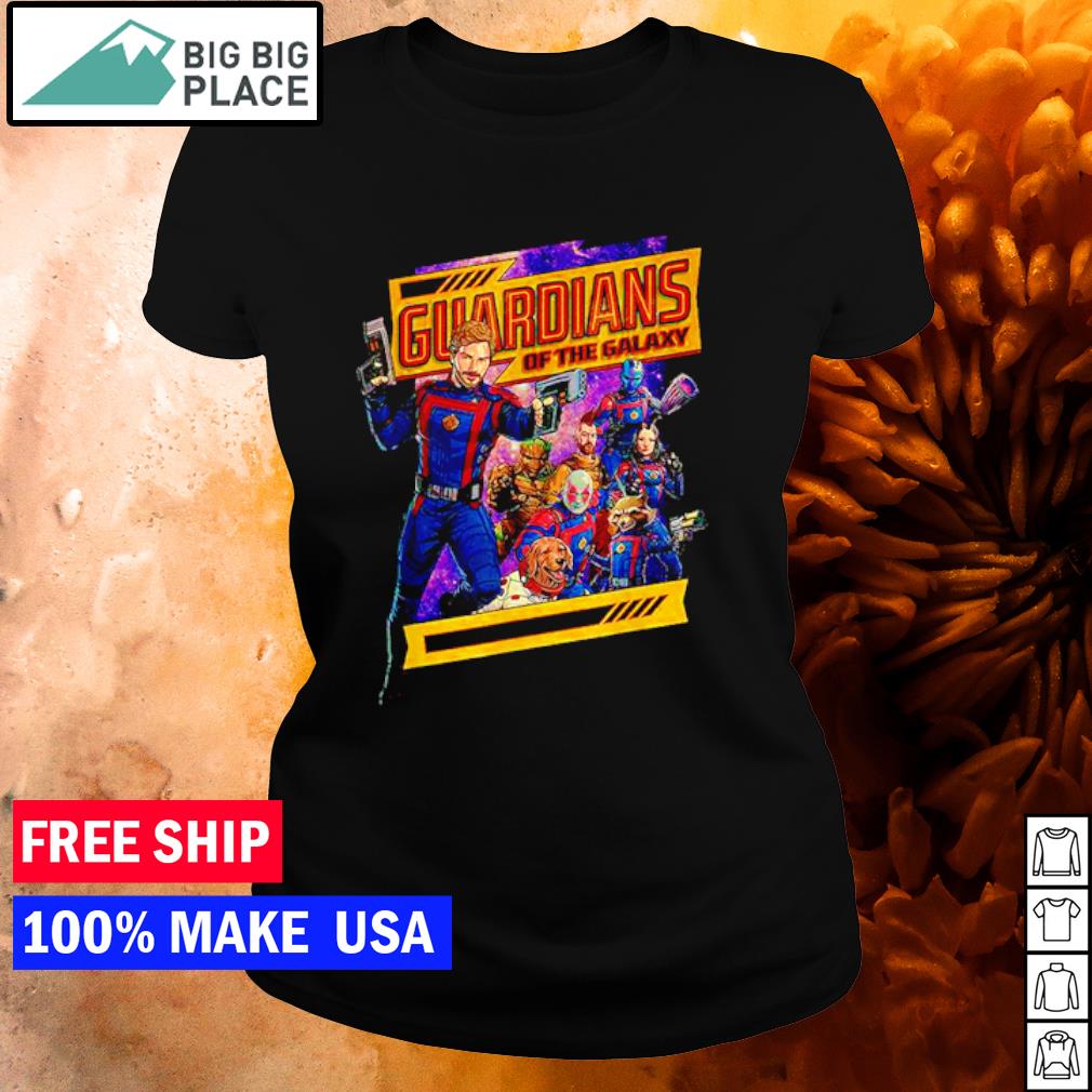 Marvel Guardians of the Galaxy Volume 3 Comic Style and Logo Shirt