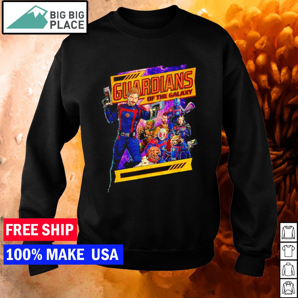 Marvel Guardians of the Galaxy Volume 3 Comic Style and Logo Shirt