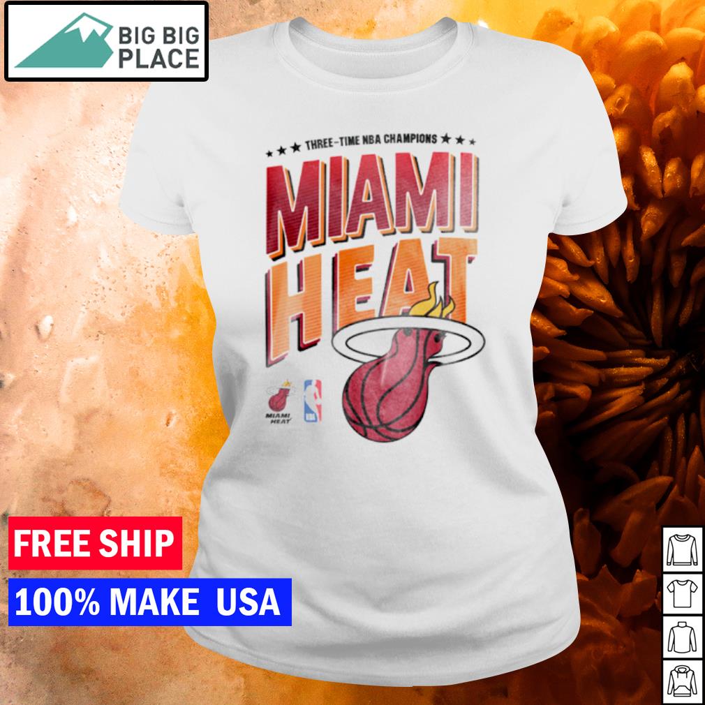 Miami Heat three-time NBA champions shirt, hoodie, sweater, long