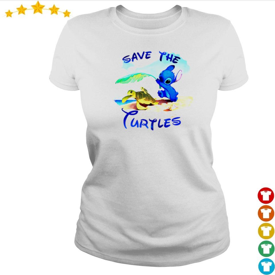 Stitch save the Turtles shirt, hoodie, sweater and long sleeve