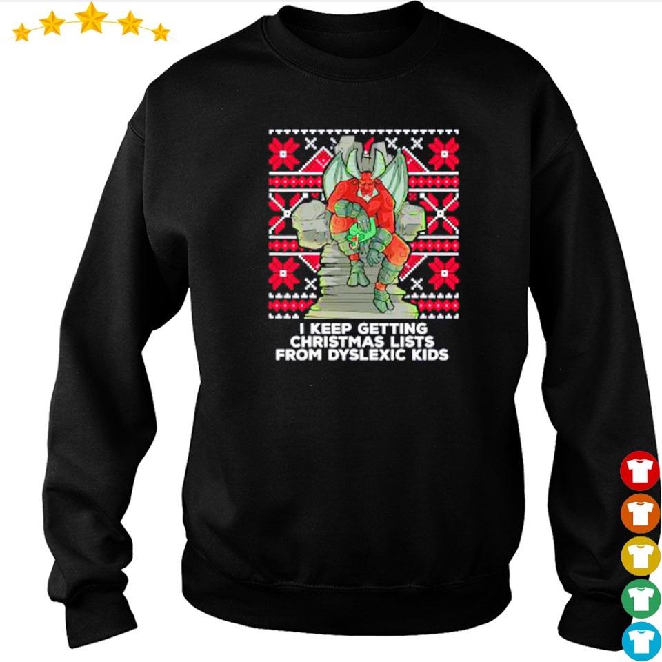 Satan I keep getting Christmas lists from dyslexic kids shirt, hoodie, sweater and long sleeve